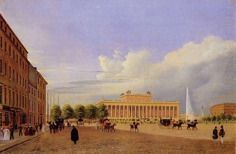 Berlin, Altes Museum von der Schlossfreiheit aus, Johann Heinrich Hintze